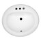 Anzzi Cadenza 20.5" Ceramic Drop In Sink Basin in White LS-AZ097 - alternate 1